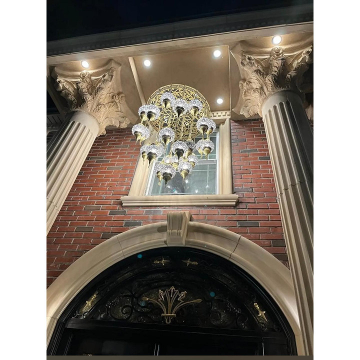 オスマン模様のシャンデリア 25個